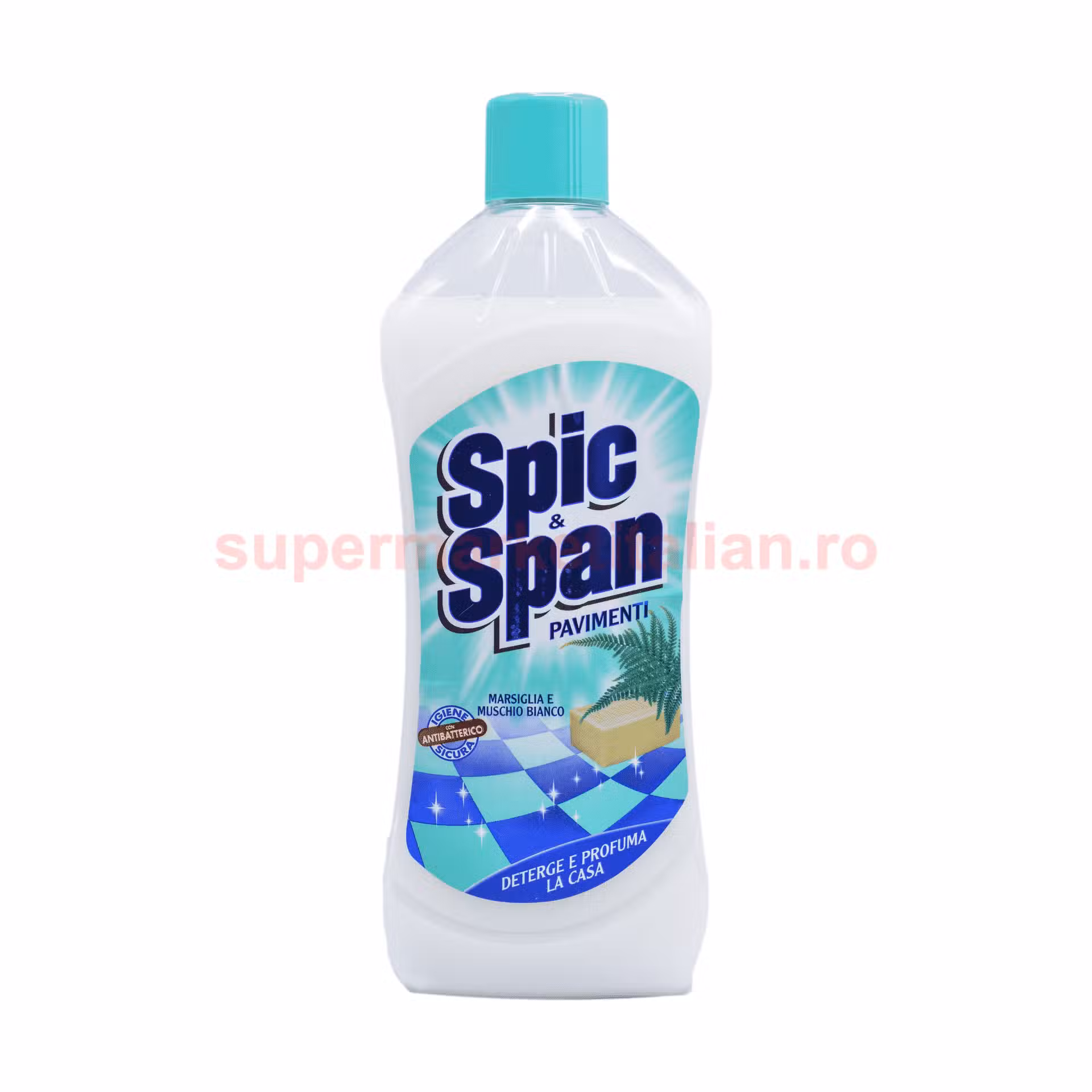 Detergent de Pardoseli Antibacterian Spic & Span cu Parfum de Marsiglia și Mosc Alb 1000 ml