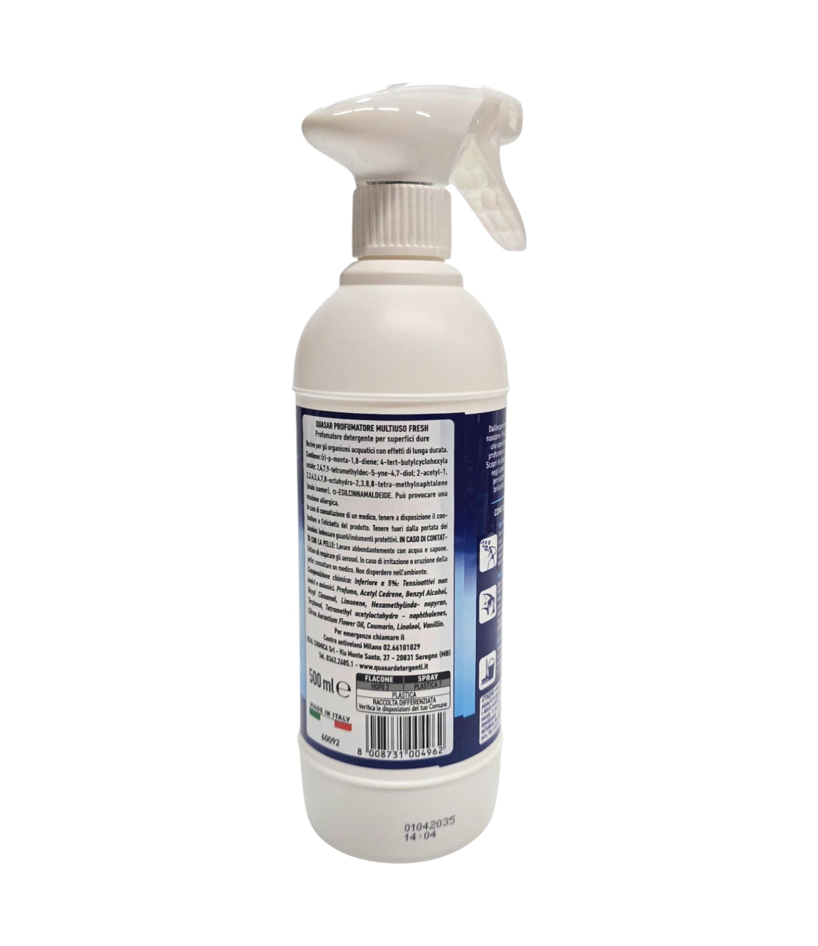 Odorizant lichid Quasar Fresh 500 ml - imagine 3