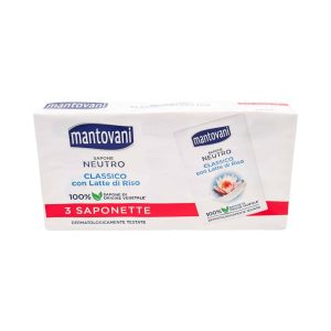 Săpun solid Mantovani neutru 3 x 100 g