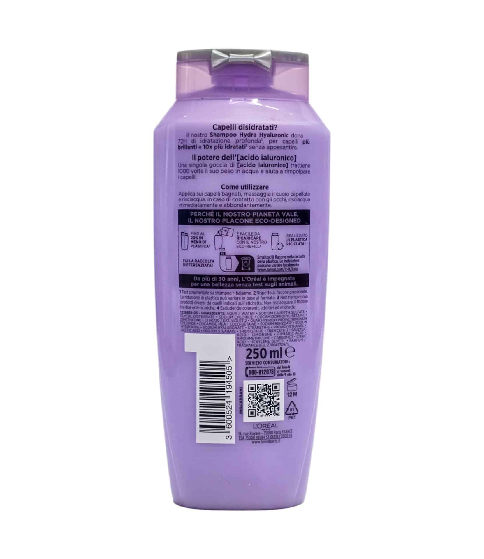 Șampon Loreal Elvive Hydra Hyaluronic 250 ml - imagine 2