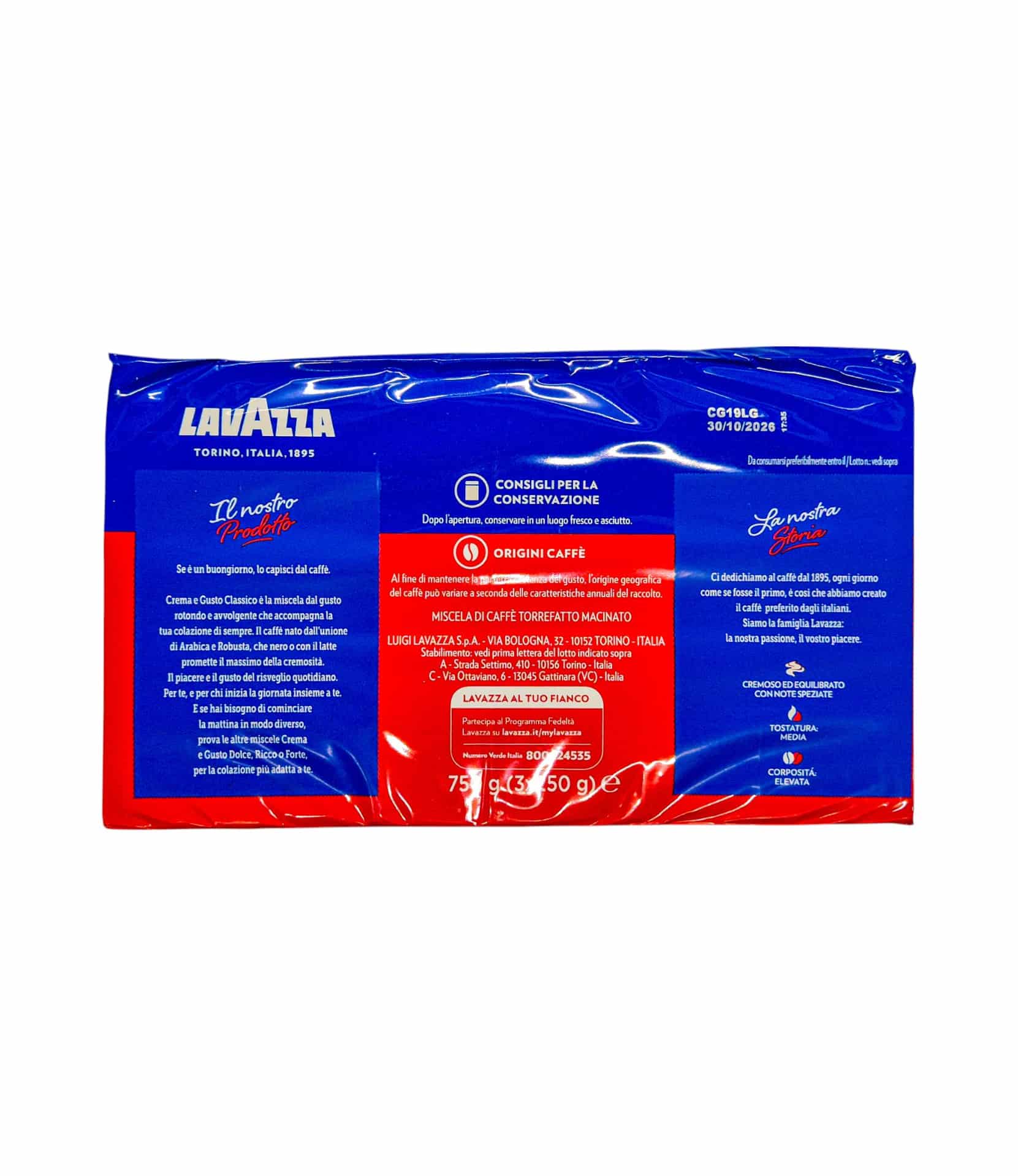 Cafea Lavazza Crema e Gusto 750g - imagine 2