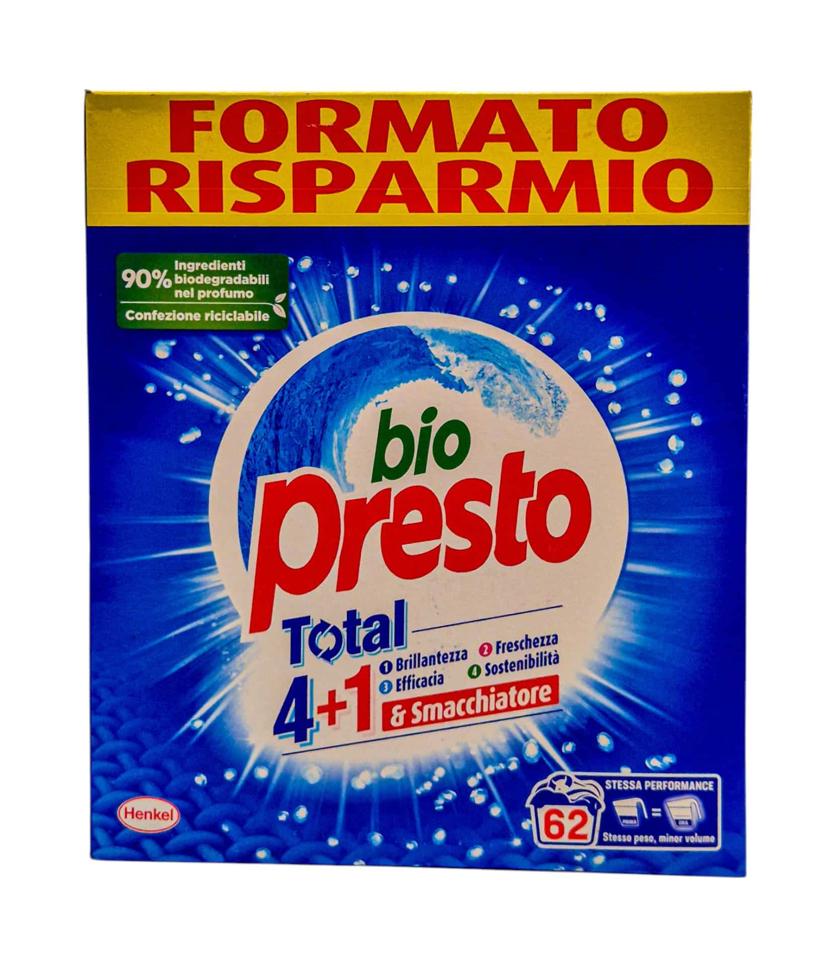 Detergent pulbere Bio Presto Total 4+1 62 spalari