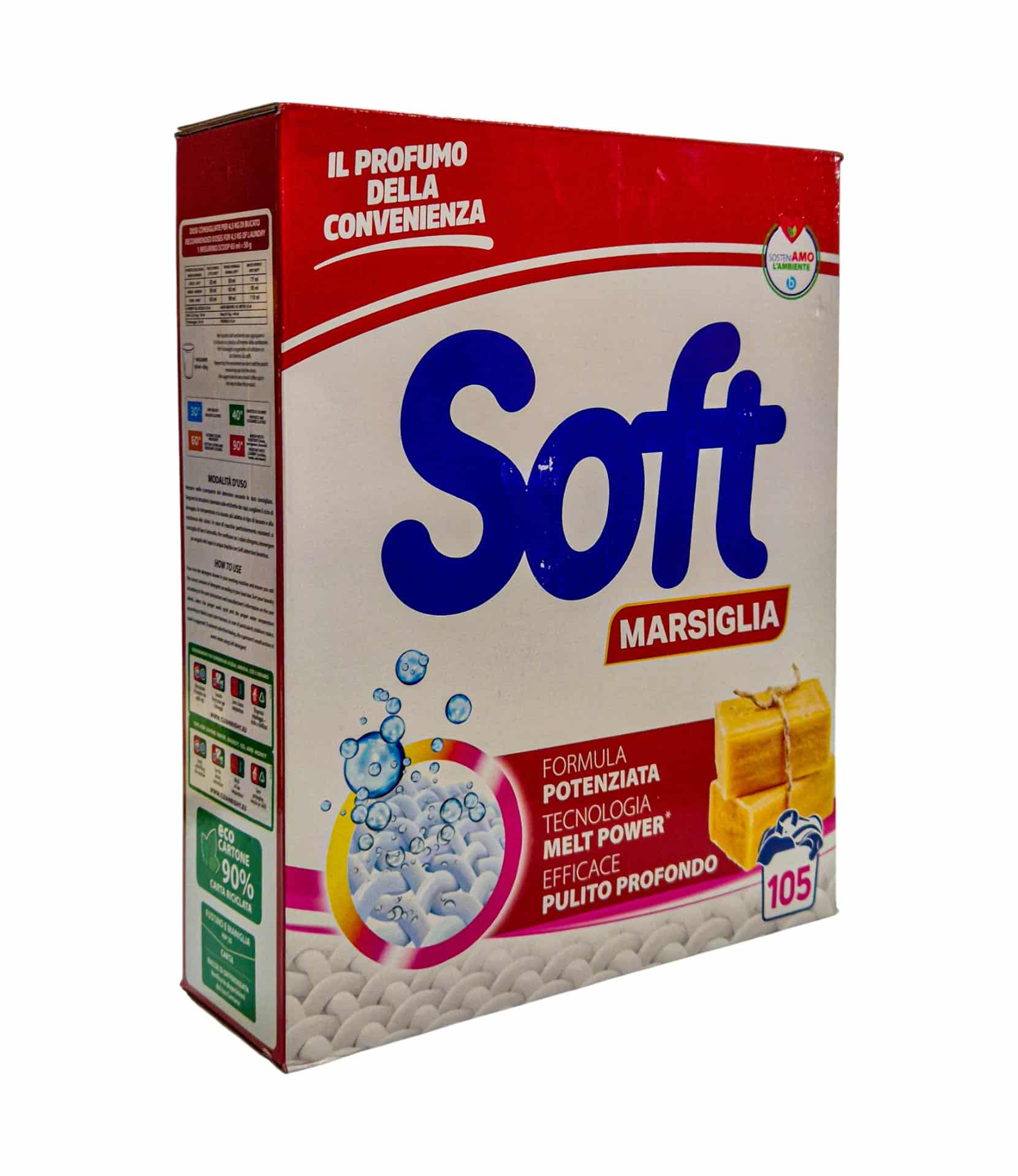 Detergent pulbere Soft Marsiglia 105 spalari - imagine 5