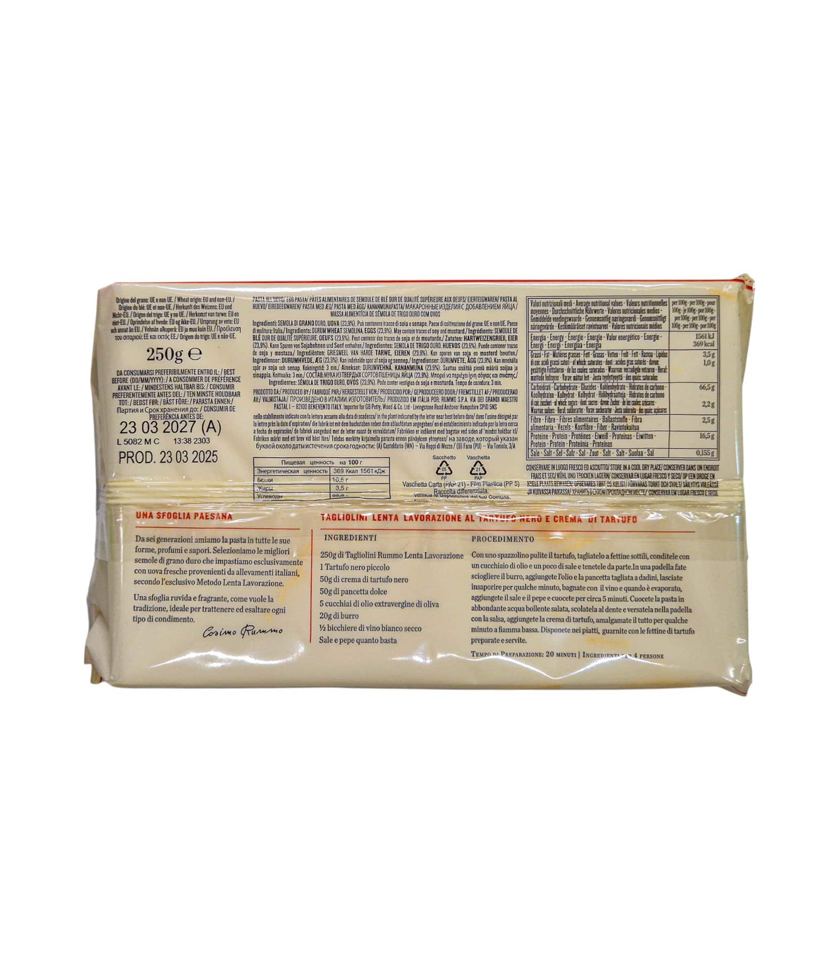 Tagliolini de ou Rummo 250g - imagine 2