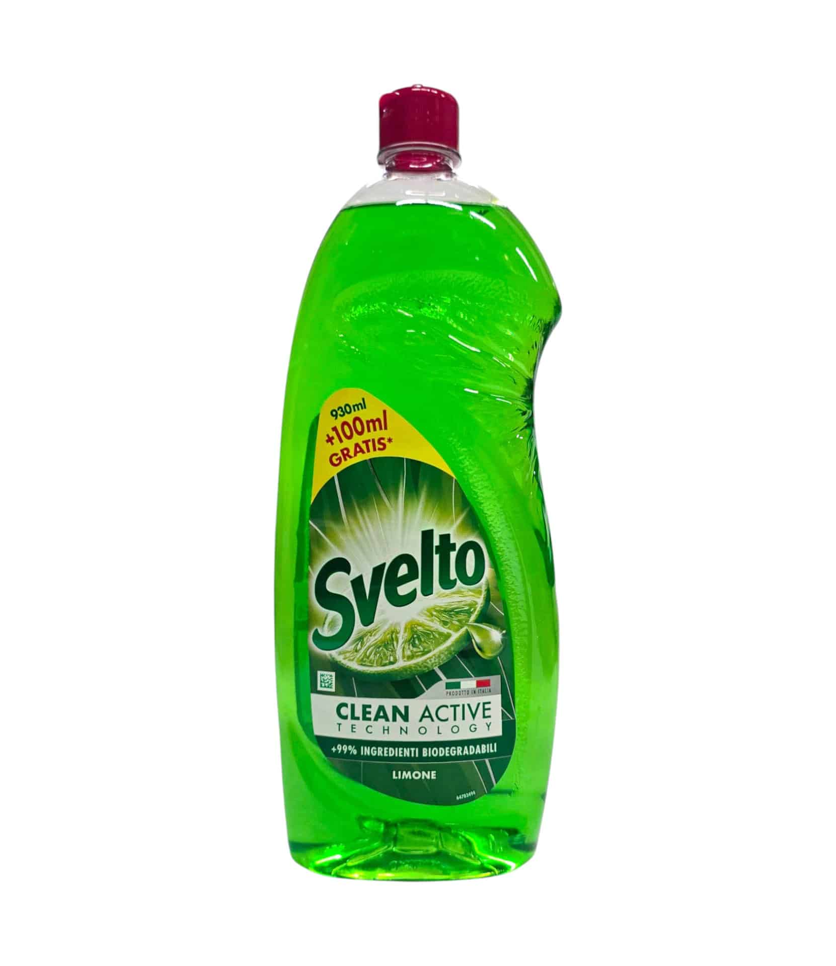 Detergent vase Svelto Clean Active Limone 1030 ml