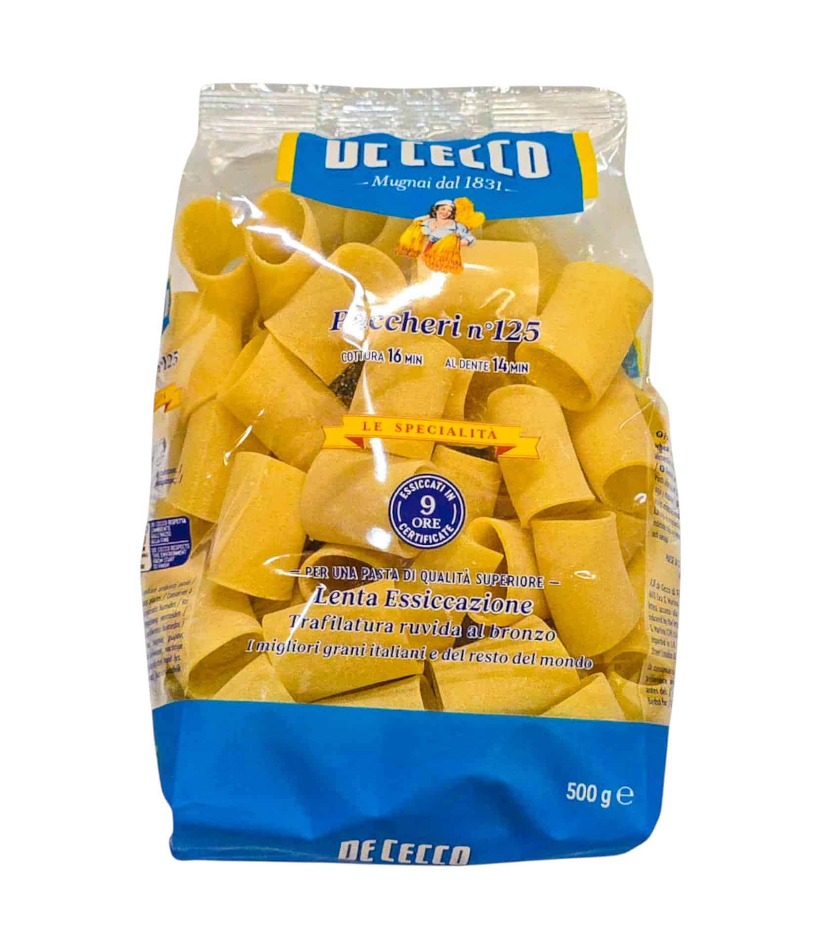 Paste Paccheri n. 125 De Cecco 500 g