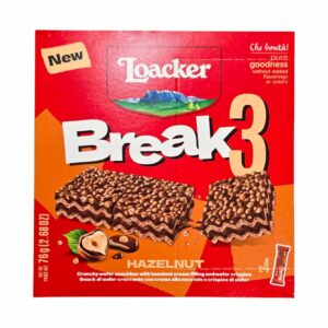 Snack cu alune Loacker Break3 4 x 19 g