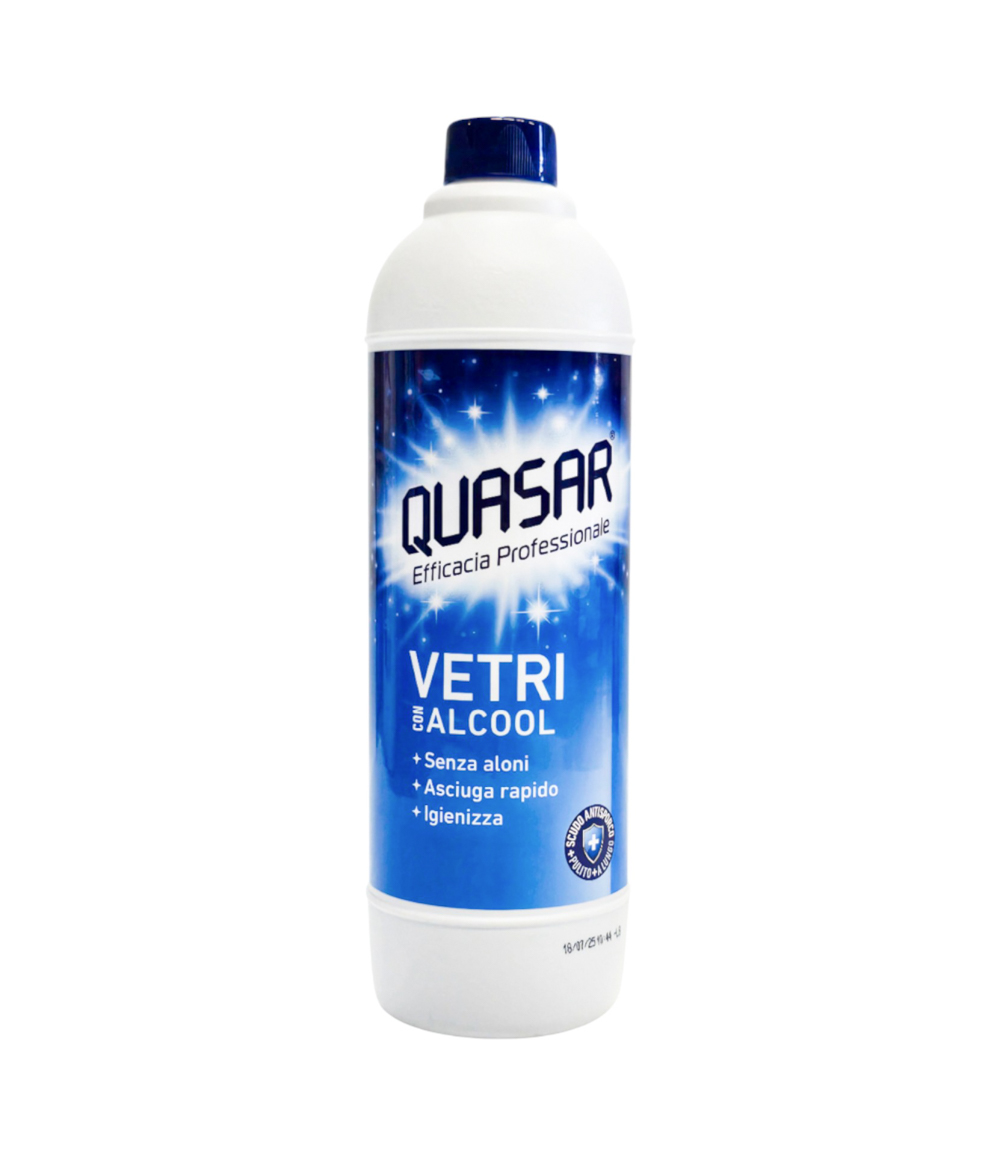 Detergent pentru geamuri Quasar cu alcool Rezervă 580 ml