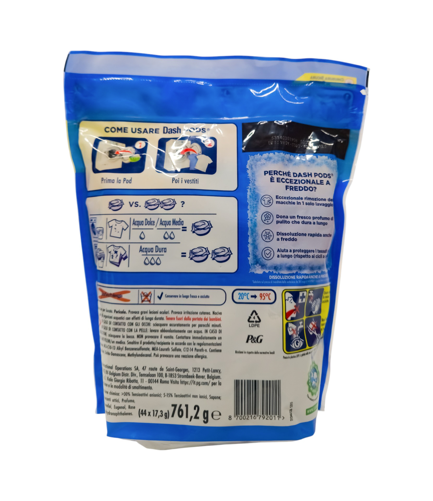 Detergent capsule Salva Colore Dash Pods 44 buc - imagine 2