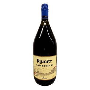 Vin rosu frizzante Riunite Lambrusco Emilia Secco 0.75 L - față