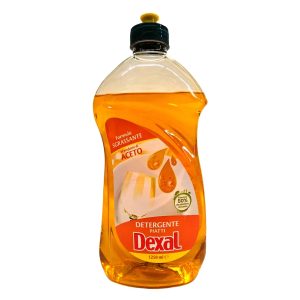 Detergent de vase degresant Dexal cu parfum de otet 1.25 L - față