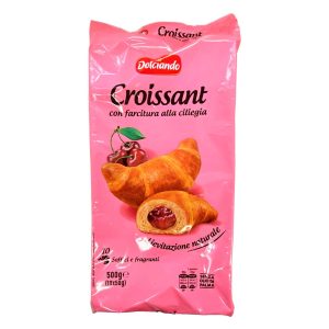 Croissant Dolciando cu umplutură de cireșe 500 g - față