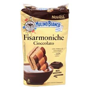 Biscuiți Mulino Bianco Fisarmoniche cu ciocolată 296 g